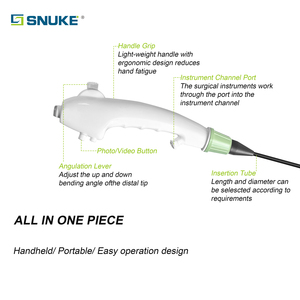 Bronchoscope vétérinaire portable USB réutilisable et flexible, endoscope pour chevaux, canal de travail de 2,4 mm, longueur de 380 mm, pour usage hospitalier - Product Image 2