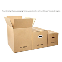 Boîtes en carton robustes pour déménagement en gros, emballages pour logistique et livraison express, cartons personnalisés durables de qualité export