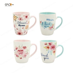 Recién llegado, tazas de café de cerámica para festivales personalizados de fábrica, el mejor regalo para el día de la madre, juego de tazas para mamá - Product Image 2
