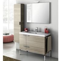 90 cm Moderne Meubles De Toilette Bassin en pied Salle De Bains Vanity Évier Armoires