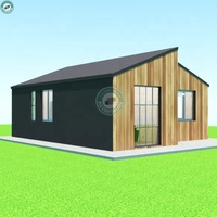 50sqm 2 Chambre Maison Préfabriquée avec Souministres pour Bain et cuisine maison en Bois Préfabriquée Kits avec Toit à Deux pans en Sri Lanka