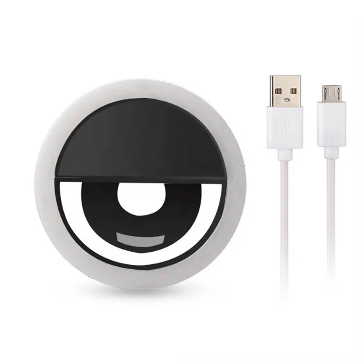 USB charge LED Selfie Ring Light for Cell Phone Supplementary Lighting Selfie Enhancing Tiktok Fill Light For Phones