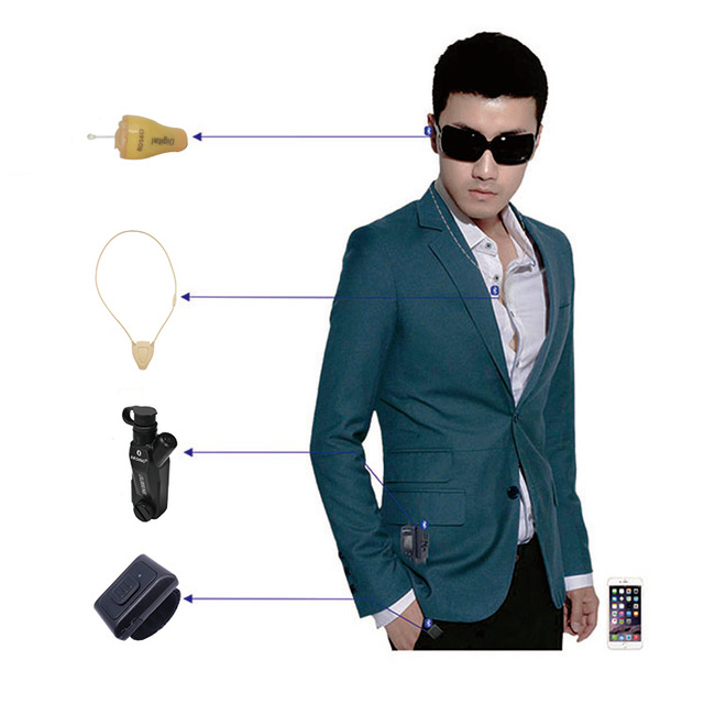 DKPTT Factory E8 Invisible Earbuds Wireless bluetooth Small spy Earpiece for Walkie Talkie Work Hidden Detective
