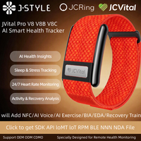 Bracelets connectés intelligents JCVital V8 V8B V8C avec brevet CE FCC Reach RPHS, analyse des tendances du sommeil et de la fréquence cardiaque, OEM ODM
