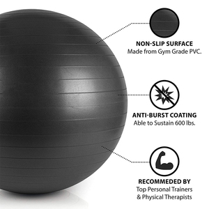 Actearlier Gym Fitness Ball 15 Kit Set con bandas de ejercicio de 65cm y cuerda de saltar - Product Image 4