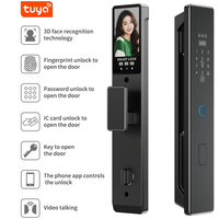 IP65 étanche électronique sans clé numérique biométrique empreinte digitale sécurité C31 Tuya 3D reconnaissance faciale caméra serrure de porte intelligente