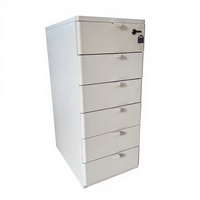 Armoire de rangement moderne en acier à 6 tiroirs grande capacité, verrouillable, autoportante, durable, gain de place, pour atelier, maison, bureau
