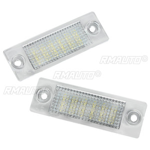 2 pièces, 12V, 18 LED, éclairage de plaque d'immatriculation de voiture, lampe LED pour VW Transporter T5 Caddy Touran Golf Passat - Product Image 2