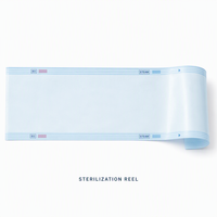 Papier d'emballage jetable bleu de marque AQ, stérilisable par infrarouge lointain, taille universelle, emballage plat en rouleaux, classe CE I