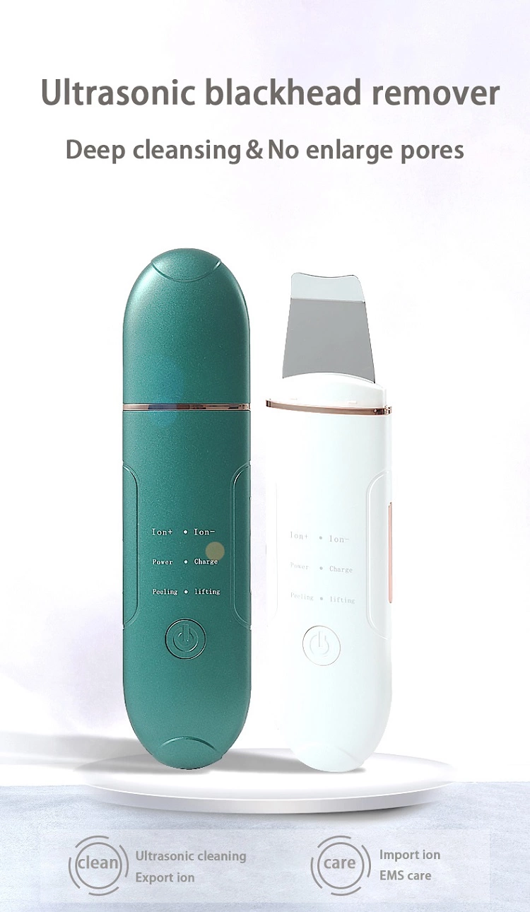 Ultrasonic Cleaning Lifting Skin care Machine Spatula Positive Negative Ions Export EMS Skin Scrubber