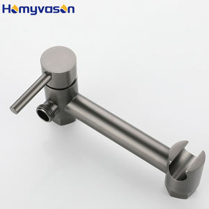 Bonne vente pistolet gris froid et chaud noir bidet à main chaud et froid pulvérisateur couche Shattaf Douche ensemble complet de bidet - Product Image 4