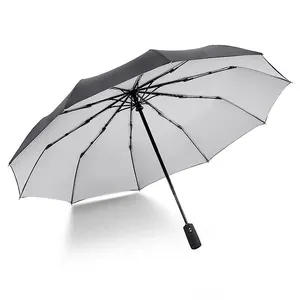 Guarda-chuva UV personalizado para carro e bicicleta com logotipo promocional barato 3 UV Fold Rain Automático dobrável China