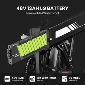 دراجات كهربائية بالجملة مع تعليق كامل للطرق الوعرة مقاس 20 بوصة بمحرك 1000 واط وبطارية 48 فولت 15 أمبير للبالغين - Product Image 6