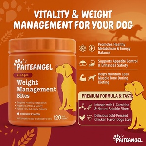 Suplemento <span class=keywords><strong>para</strong></span> el Control de Peso de Mascotas, Masticables Blandos con L-Carnitina, Control del Apetito, Apoyo Dietético, 120 Unidades, Marca Privada - Product Image 1