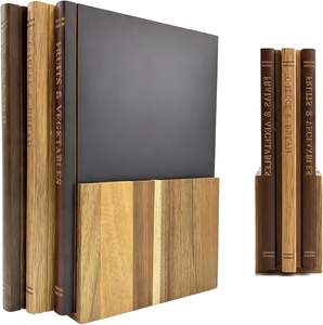 Ensemble de planches à découper en forme de livres avec support pour la cuisine, ensemble de 3 planches à découper en bois d'acacia ressemblant à des livres pour <span class=keywords><strong>les</strong></span> <span class=keywords><strong>légumes</strong></span> - Product Image 1