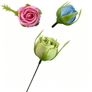 Fleurs de savon en gros, peuvent être associées à des tiges de fleurs, fleurs préservées, fleurs de savon artificielles, têtes de fleurs de savon en gros - Product Image 3