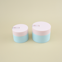 Pot de crème cosmétique en PP avec couvercle à vis remplaçable, 50g 100g