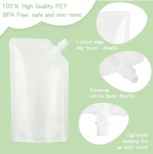 Wholesale Leakproof Lightweight Disposable Multi-size PE PA PET <strong>Spout</strong> <strong>Pouch</strong> For Juice And Sauce Dispensing - Product Image 3