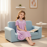 Chemise de nuit d'été pour filles avec dentelle, robe de nuit à manches courtes pour enfants, vêtements de détente pour bébés filles, pyjama pour enfants, vêtements de maison
