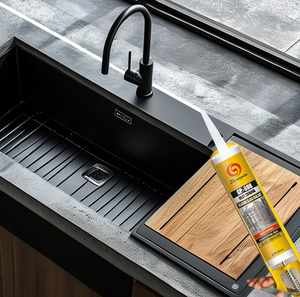 超強力速乾ガラス接着剤シリコン酢酸系シーラント（キッチンシンク、水槽用、耐水性、ISO9001包装） - Product Image 1