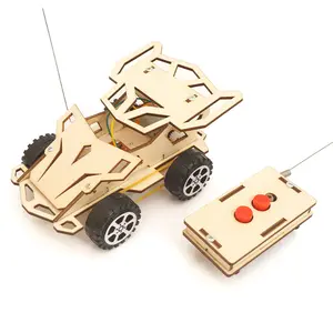 Remote Control Car Steam Stem Physics Kids Latest Diy Science Engineering Learning Wood Wooden Educational Toys For Children