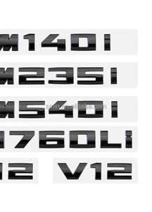 Badge de coffre M135i M140i M235i M240i M340i M530i M540i M550i <span class=keywords><strong>M550d</strong></span> M730Li M740Li M750Li M750Li M760Li V12 ABS pour <span class=keywords><strong>BMW</strong></span> - Product Image 2