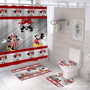 Juego <span class=keywords><strong>de</strong></span> <span class=keywords><strong>Baño</strong></span> <span class=keywords><strong>de</strong></span> Diseño <span class=keywords><strong>de</strong></span> Lujo - Cortina <span class=keywords><strong>de</strong></span> Ducha Impermeable <span class=keywords><strong>de</strong></span> Poliéster con 12 Ganchos y Tapete <span class=keywords><strong>de</strong></span> <span class=keywords><strong>Baño</strong></span> Antideslizante - Logotipo Personalizado 72x72 pulgadas - Product Image 1