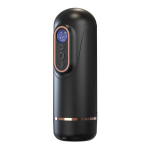 Coupe de masturbateur masculin électrique avec caractéristiques de chauffage de succion télescopique de vibration pour les jouets sexuels des hommes - Product Image 1