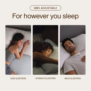 <span class=keywords><strong>Almohada</strong></span> de Látex Ajustable Tamaño Queen, Corte Cruzado, Firmeza Media, Ergonómica, para Dormir Boca Arriba, Boca Abajo y de Lado - Product Image 4