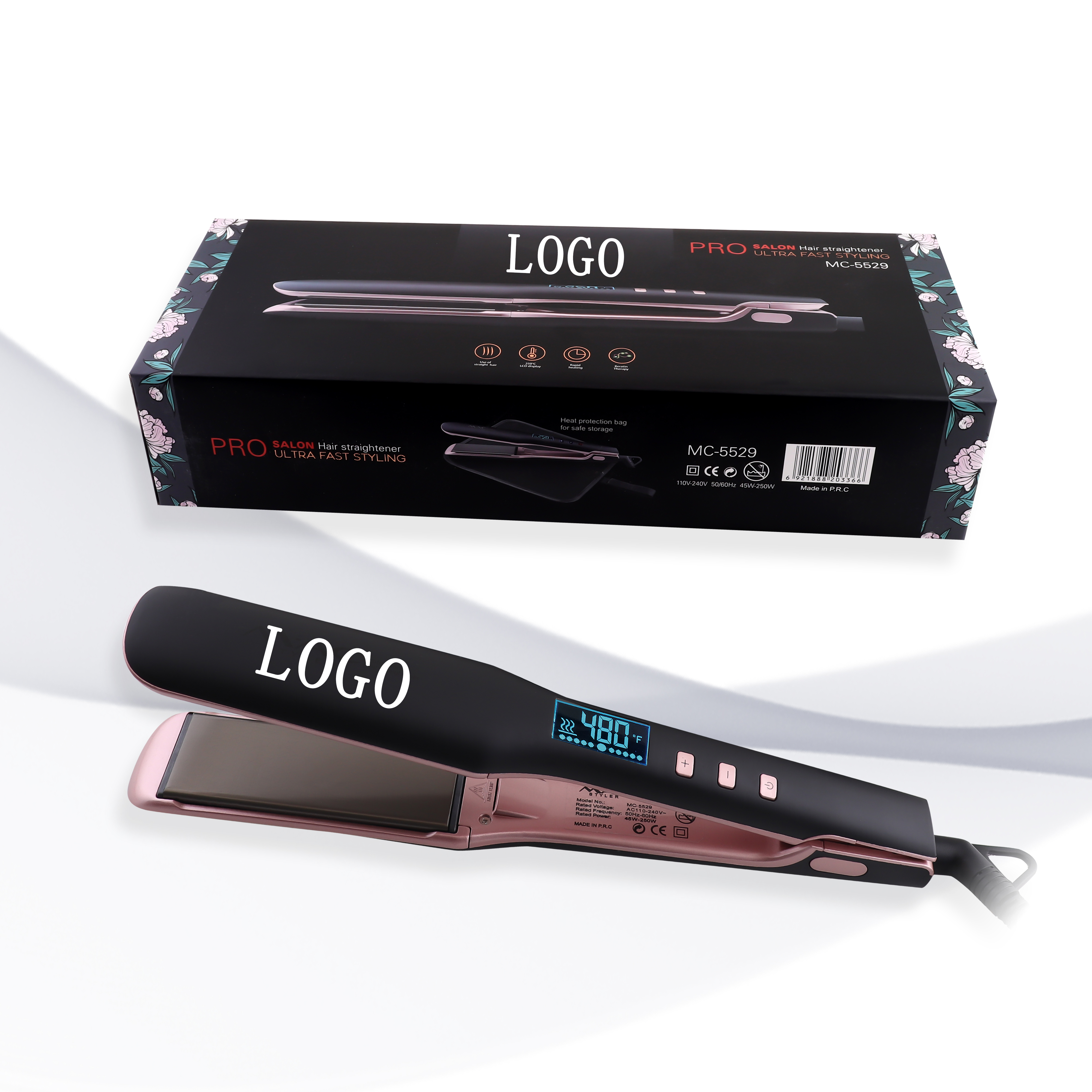 Plancha de pelo Pro Max Alisadores profesionales de alta temperatura - Main Image
