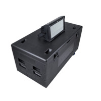 Transporte de plástico duro de seguridad de espuma EVA 55 Tv Flight Case Monitor Flight Case Extraíble Desktop Computer Flight Case