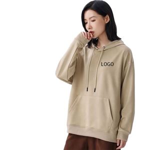 Sweat-shirts à capuche unisexes personnalisés, coupe classique, imprimés, noirs, pour hommes et femmes, brodés, en coton/fibre de bambou, pour l'automne, vente en gros - Product Image 5