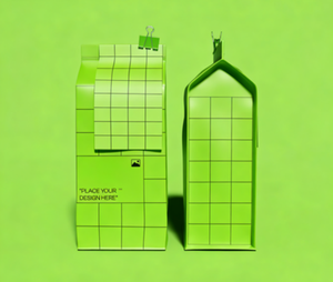 Bolsa de papel cuadrada con base plana para ventana, bolsa de papel kraft con impresión personalizada para granos de café - Product Image 4