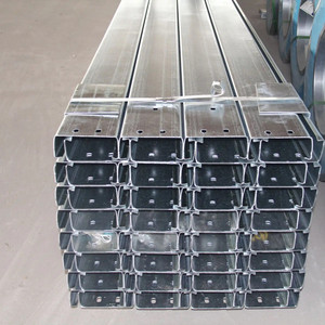 Perfil de Acero en Forma de C <span class=keywords><strong>2x2</strong></span> de Fábrica China, Acero Galvanizado por Inmersión en Caliente Estándar, Tamaños de Correas de Acero - Product Image 4