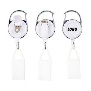 Automatic Retractable Plastic <b>Lighter</b> Holder With Carabiner Buckle Rectangular Simple Design For Storage - Product Image 3