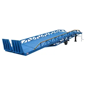 Movable Dock Ramp Heavy Duty Mobile Container Loading Dock Ramp Electric Hydraulic Portable Ramp