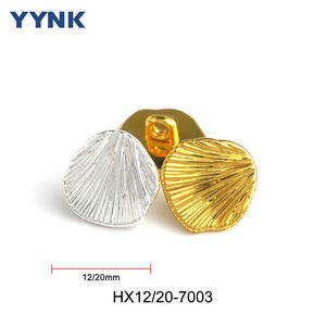 אחרון זהב בלתי סדיר מותאם אישית פרח מעטפת עיצוב כפתורים תפירה אביזרים - Product Image 2