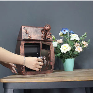 Boîte aux lettres murale décorative en fer forgé, style rétro européen, pour villa, usage domestique, vente en gros - Product Image 4