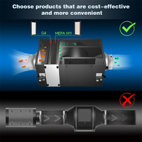 Ventilador de conducto silencioso para HVAC de 4 pulgadas con filtro HEPA, control PWM de 3 pines, para uso residencial, con ahorro de energía y función de refuerzo en línea.