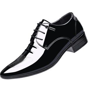 Logo personalizzato uomini nuovi stili <span class=keywords><strong>in</strong></span> <span class=keywords><strong>pelle</strong></span> sintetica <span class=keywords><strong>abiti</strong></span> Casual formale uomo nero per festa di nozze scarpe <span class=keywords><strong>da</strong></span> ufficio 38-48 scarpe <span class=keywords><strong>da</strong></span> ufficio - Product Image 2