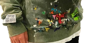 Felpe firmate con cappuccio di marca famosa essenziali disegni nero Galery Dept oversize XL vendita a buon mercato felpe con cappuccio per gli uomini - Product Image 5