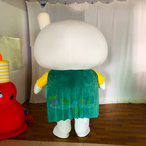 Disfraz de Mascota Robot Verde y Blanco Personalizado Premium, Perfecto para Promociones de Marca y Eventos - Product Image 4