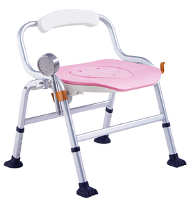 Taburete de Baño Multifuncional Plegable de Aluminio con Reposabrazos Desmontable y Asiento para Ducha, para Personas Mayores, Embarazadas y con Discapacidad - Product Image 3