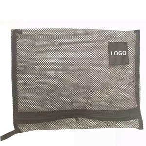 Hot Sale Customized High Quality Black Coarse Mesh Laundry Bag Laundry Wash Bag With Loop - Product Image 2