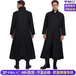 Conjunto de Gabardina Neo Negra, Chaqueta Larga y Pantalones, Disfraz de Cosplay para Videojuegos y Anime, Primavera 2026, The Matrix 4 - Product Image 2