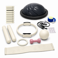 Ensemble de Pilates pour exercices de yoga, antidérapant, réglable, comprend une balle de Pilates et un anneau de Pilates, couleurs personnalisées