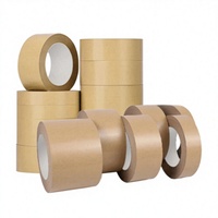 Ruban adhésif en papier kraft sans eau, auto-adhésif, pour sceller les boîtes, emballage, inscriptible, biodégradable, respectueux de l'environnement, mat, personnalisable