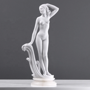 Jardim bonito grande mármore grego branco permanente mulher nua sexy estatuetas estátuas e esculturas preço - Product Image 3