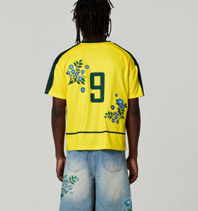 T-shirts de sport originaux en jersey de football, rugby et hockey, brodés, légèrement amples, respirants et à séchage rapide, pour l'été, style streetwear - Product Image 5