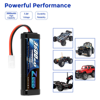 بطارية قابلة لإعادة الشحن عالية الجودة 6S 7.2V 3600mAh NiMH مع قابس تاميا للسيارات التي تعمل بالتحكم عن بعد والأدوات الكهربائية
